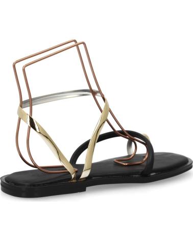 SPORT3PUNTO0 SANDALIA PLANA MINIMALISTA GZ-2A014 CON TIRAS METÁLICAS VARIOS COLORES