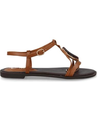 SPORT3PUNTO0 SANDALIA PLANA ESTILO T-STRAP CON DETALLE VARIOS COLORES