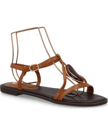 SPORT3PUNTO0 SANDALIA PLANA ESTILO T-STRAP CON DETALLE VARIOS COLORES