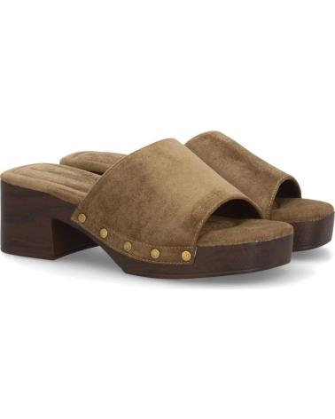 SPORT3PUNTO0 ZUECOS PLATAFORMA ESTILO MADERA CON TACHUELAS VARIOS COLORES