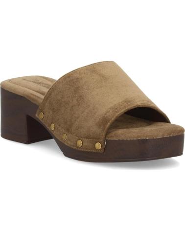 SPORT3PUNTO0 ZUECOS PLATAFORMA ESTILO MADERA CON TACHUELAS VARIOS COLORES