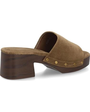 SPORT3PUNTO0 ZUECOS PLATAFORMA ESTILO MADERA CON TACHUELAS VARIOS COLORES