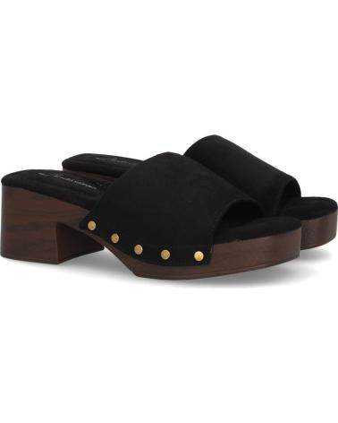 SPORT3PUNTO0 ZUECOS DE TACÓN CON TACHUELAS Y ACABADO EN ANTE VARIOS COLORES