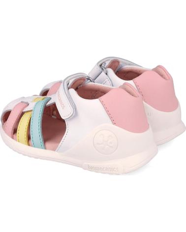 BIOMECANICS SANDALIA BIOGATEO MODELO 262150 CON CIERRE DE VELCRO BLANCOVANILAB717