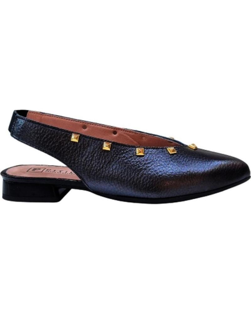 PITILLOS SAPATO SLINGBACK PITILLOS 11173 COM TACHAS NEGRO