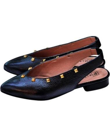 PITILLOS SAPATO SLINGBACK PITILLOS 11173 COM TACHAS NEGRO