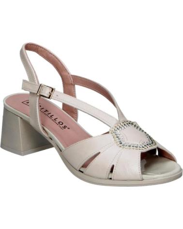 PITILLOS SANDALIAS ALTAS MUJER 11215 ORO ORO-PLATINO