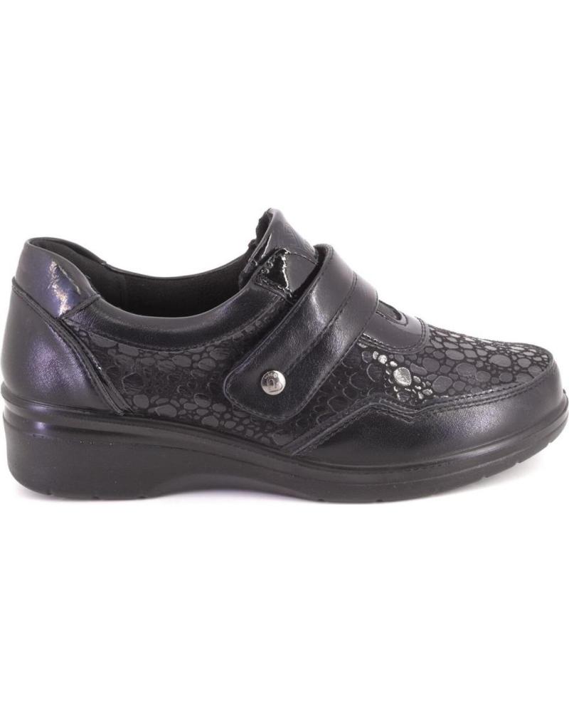 AMARPIES AMARPIES 27073 ZAPATO CONFORT CIERRE ADHESIVO NEGRO