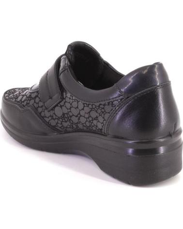 AMARPIES AMARPIES 27073 ZAPATO CONFORT CIERRE ADHESIVO NEGRO