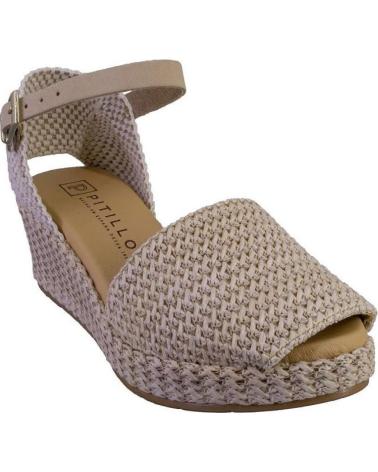 PITILLOS ALPARGATAS PITILLOS 10560 CON CUÑA Y CIERRE DE HEBILLA BEIGE