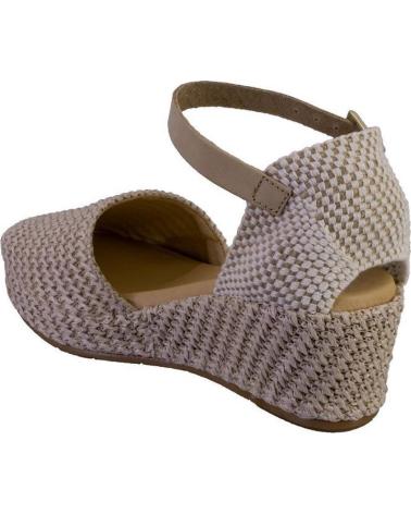 PITILLOS ALPARGATAS PITILLOS 10560 CON CUÑA Y CIERRE DE HEBILLA BEIGE