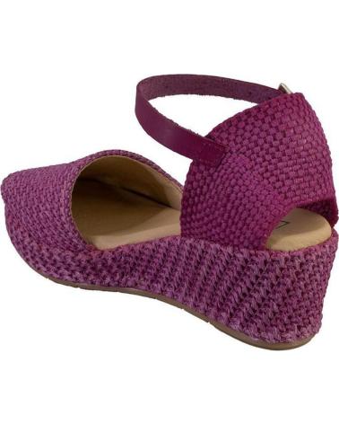 PITILLOS ALPARGATAS PITILLOS 10560 CON CUÑA Y CIERRE DE HEBILLA FUCSIA