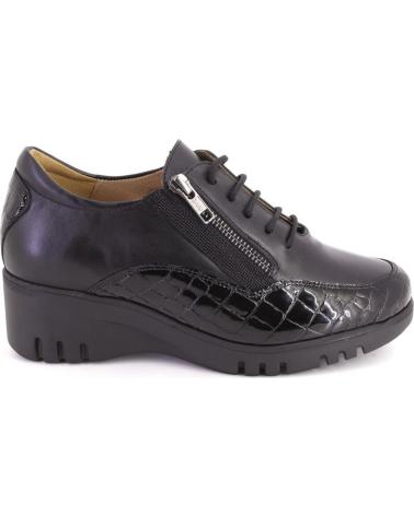 PIESANTO PIESANTO 215934 ZAPATOS DE PIEL CON CORDONES Y CREMALLERA NEGRO