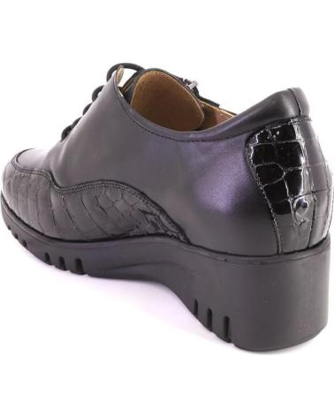 PIESANTO PIESANTO 215934 ZAPATOS DE PIEL CON CORDONES Y CREMALLERA NEGRO