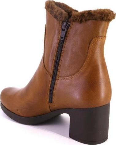 PITILLOS BOTINES 30105 DE PIEL CON DETALLE DE PELO CUERO
