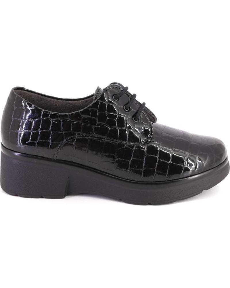 PITILLOS ZAPATO 10751 CON CORDONES Y PLATAFORMA NEGRO