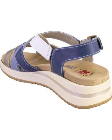 TREINTAS SANDALIAS TREINTAS 4535 DE PIEL CON CIERRE DE HEBILLA AZUL