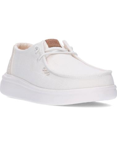 HEY DUDE ZAPATILLAS WENDY RISE CHAMBRAY GRID WHITE WHITE