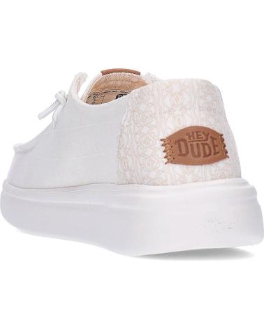 HEY DUDE ZAPATILLAS WENDY RISE CHAMBRAY GRID WHITE WHITE