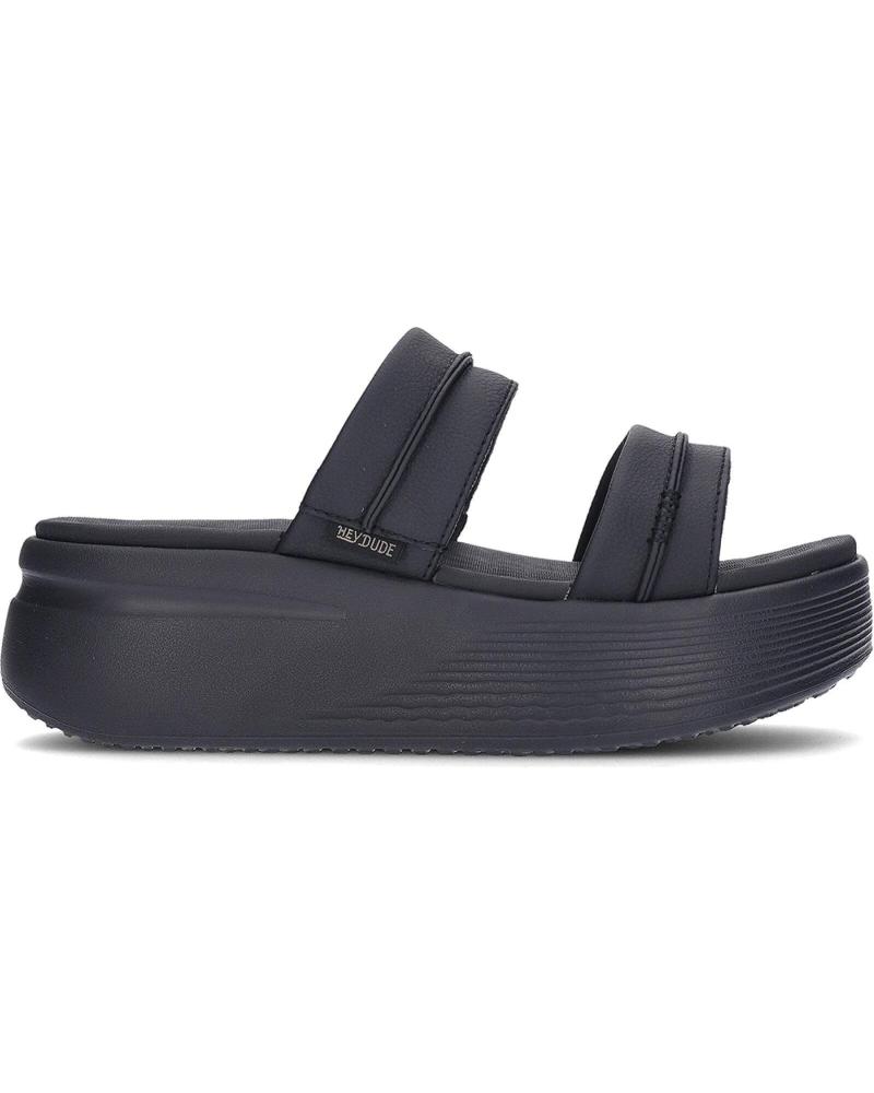 HEY DUDE SANDALIAS PARA MUJER 45256 AUSTIN SLIDE CLASSIC BLACK