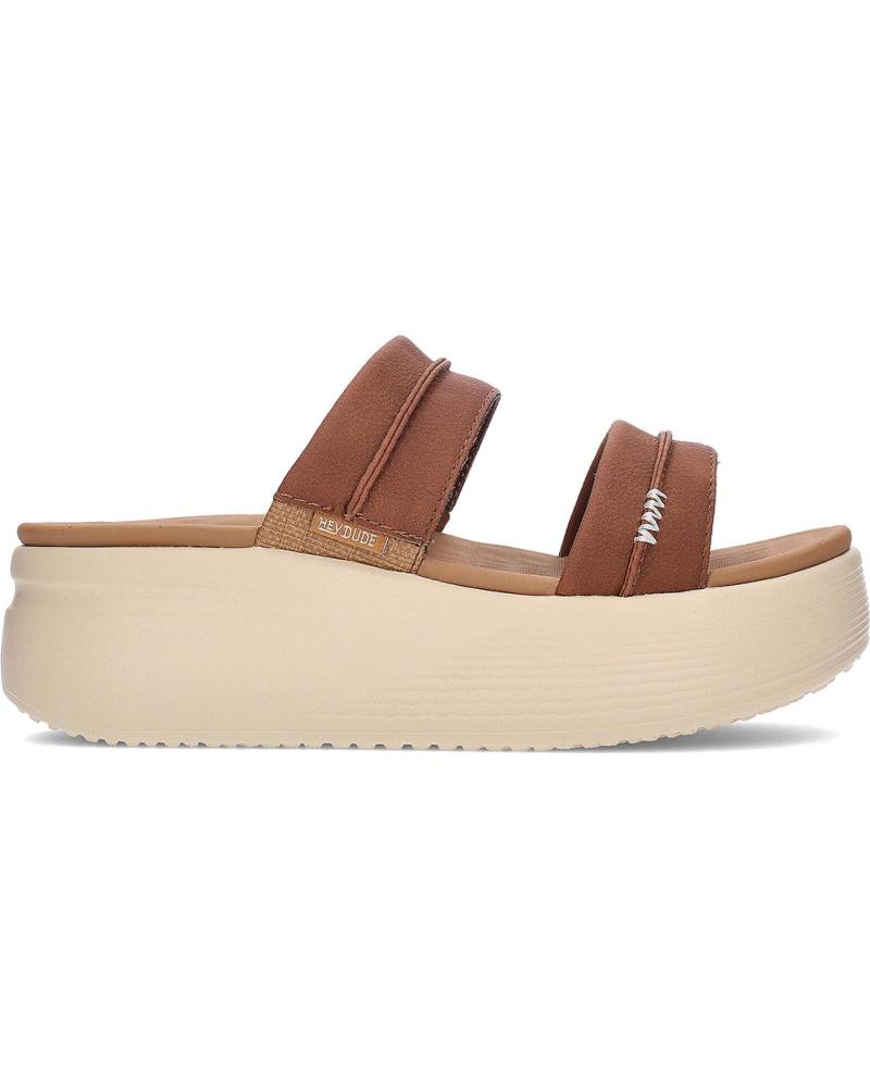 HEY DUDE SANDALIAS PARA MUJER 45256 AUSTIN SLIDE CLASSIC COGNAC