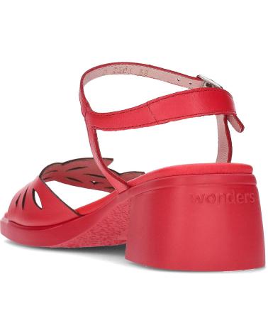 WONDERS SANDALIAS D-2301 MOAI 01 FLAME CON DETALLE CALADO FLAME