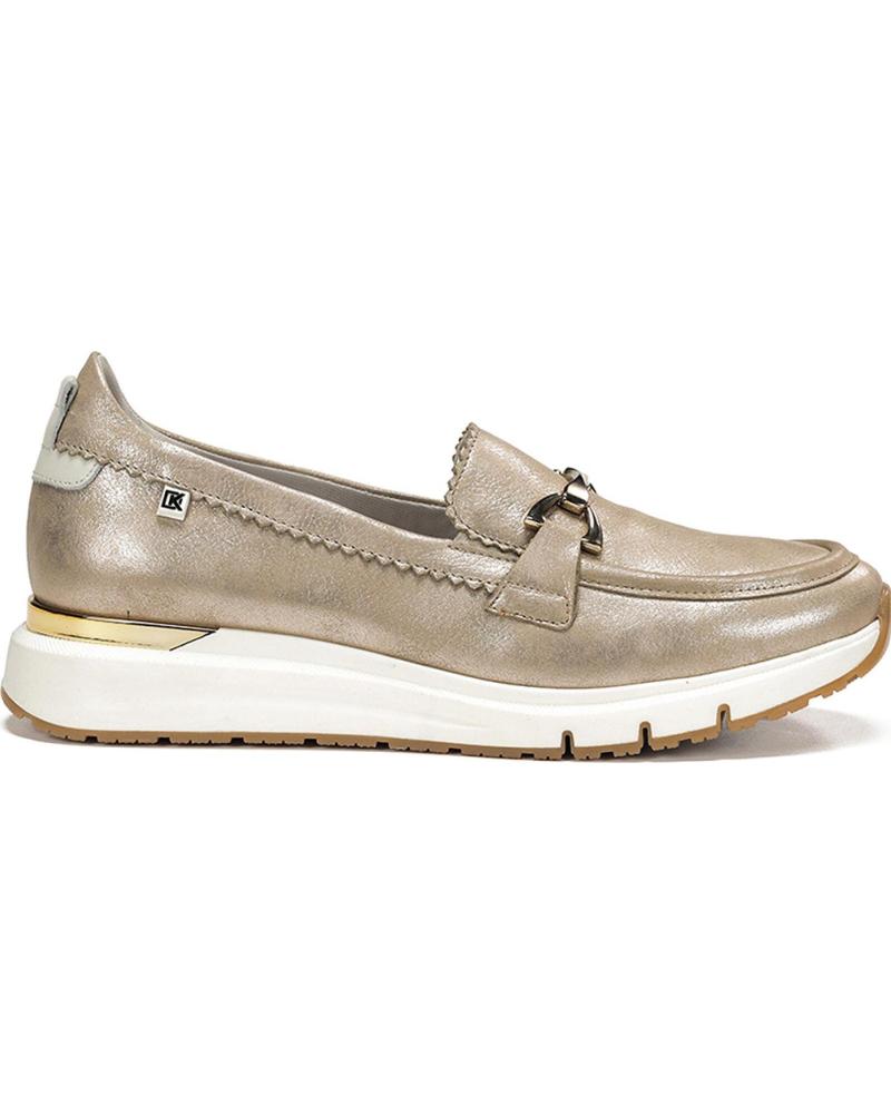 FLUCHOS MOCASINES D9047 EN COLOR PARA MUJER PLATINO
