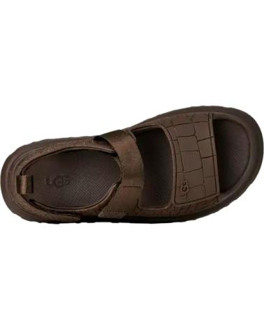 UGG SANDALIAS PLANAS MUJER W GOLDENGLOW EMBOSSED MARRON MARRóN