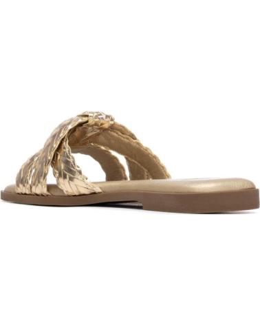 XTI SANDALIAS PLANAS XTI 145374 CON TIRAS TRENZADAS ORO