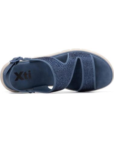 XTI SANDALIA PLATAFORMA CON TIRAS CRUZADAS 145399 JEANS