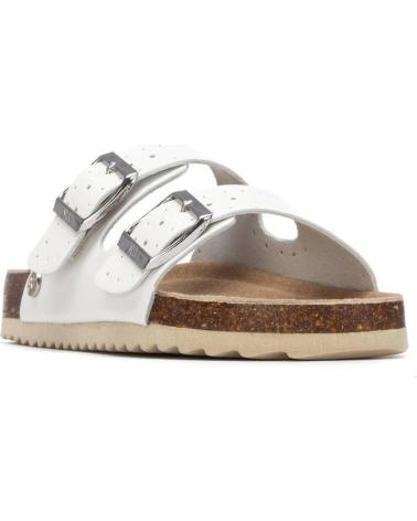 XTI SANDALIA DOBLE HEBILLA CON SUELA DE CORCHO BLANCO