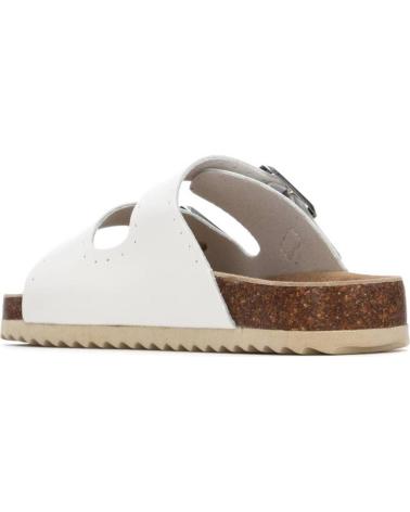 XTI SANDALIA DOBLE HEBILLA CON SUELA DE CORCHO BLANCO