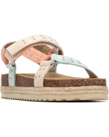 XTI SANDALIAS 153046 CON PLATAFORMA Y TIRAS MULTICOLOR BEIGE