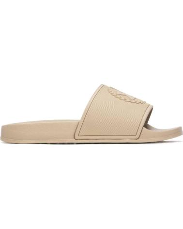 XTI SANDALIAS TIPO PALA CON LOGO GRABADO BEIGE