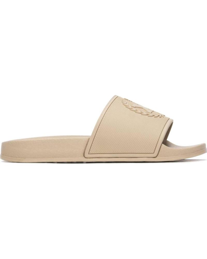 XTI SANDALIAS TIPO PALA CON LOGO GRABADO BEIGE