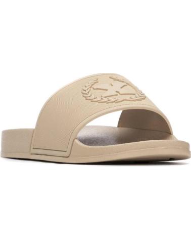 XTI SANDALIAS TIPO PALA CON LOGO GRABADO BEIGE