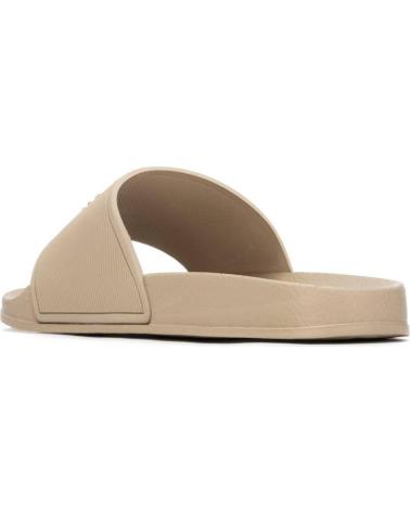 XTI SANDALIAS TIPO PALA CON LOGO GRABADO BEIGE