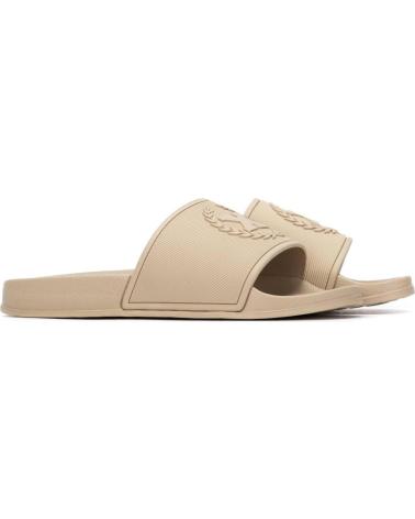 XTI SANDALIAS TIPO PALA CON LOGO GRABADO BEIGE