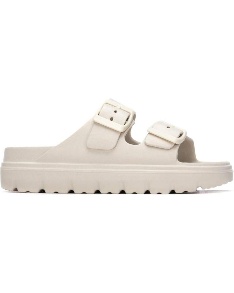 XTI SANDALIAS DE PLATAFORMA CON HEBILLAS AJUSTABLES BEIGE