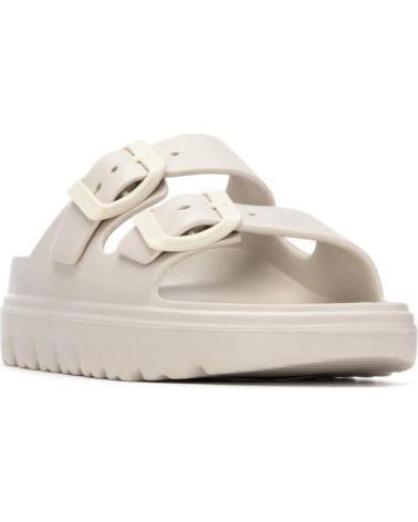 XTI SANDALIAS DE PLATAFORMA CON HEBILLAS AJUSTABLES BEIGE