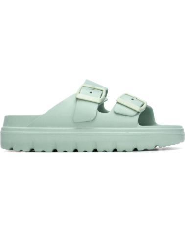 XTI SANDALIA PLATAFORMA CON DOBLE HEBILLA AQUA