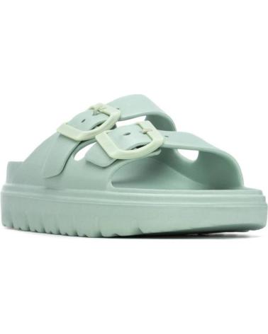 XTI SANDALIA PLATAFORMA CON DOBLE HEBILLA AQUA