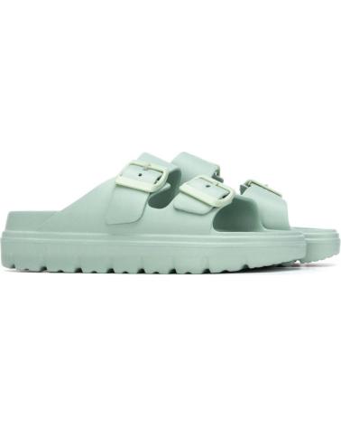 XTI SANDALIA PLATAFORMA CON DOBLE HEBILLA AQUA