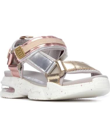 XTI SANDALIAS DEPORTIVAS CON CIERRE DE VELCRO Y PLATAFORMA ORO