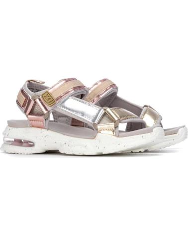 XTI SANDALIAS DEPORTIVAS CON CIERRE DE VELCRO Y PLATAFORMA ORO