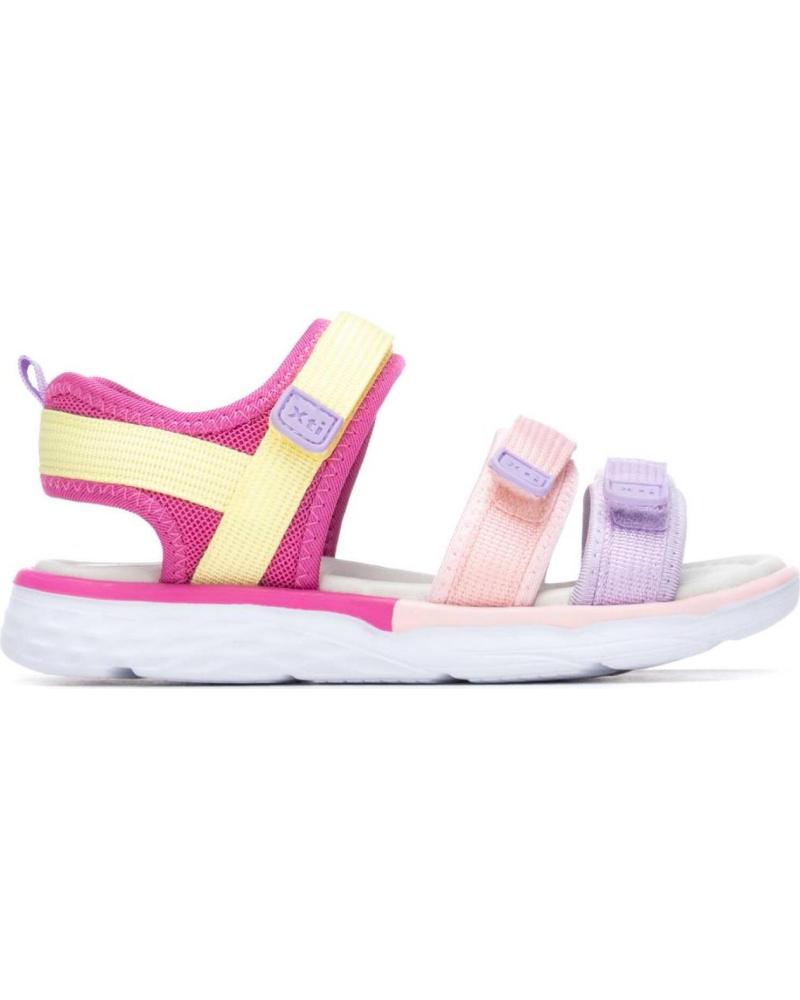 XTI SANDALIA DEPORTIVA MULTICOLOR CON CIERRE DE VELCRO FUCSIA