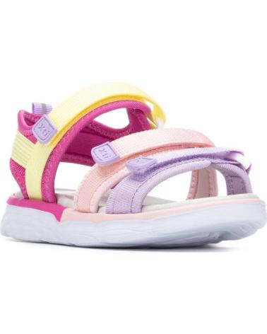 XTI SANDALIA DEPORTIVA MULTICOLOR CON CIERRE DE VELCRO FUCSIA