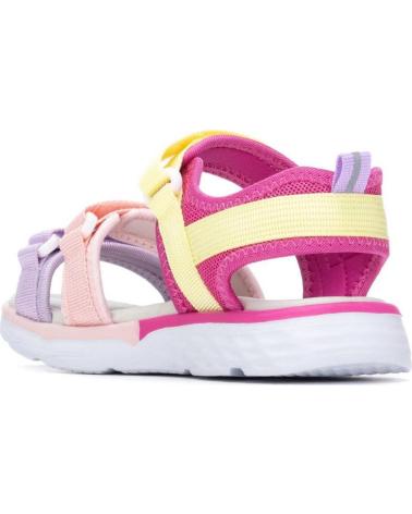 XTI SANDALIA DEPORTIVA MULTICOLOR CON CIERRE DE VELCRO FUCSIA