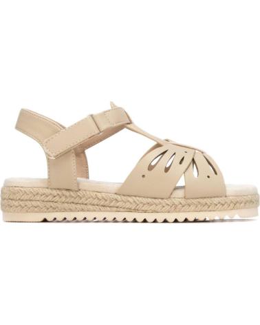 XTI SANDALIA PLATAFORMA CON CALADOS BEIGE