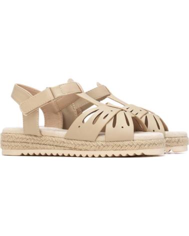 XTI SANDALIA PLATAFORMA CON CALADOS BEIGE